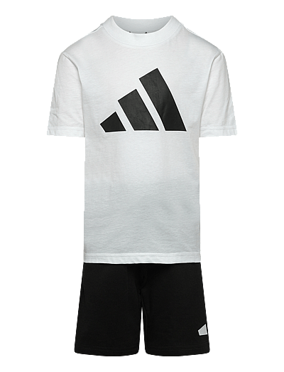 adidas Sportswear J BL T-SET - 2-teilige Sets - WHITE/BLACK / white