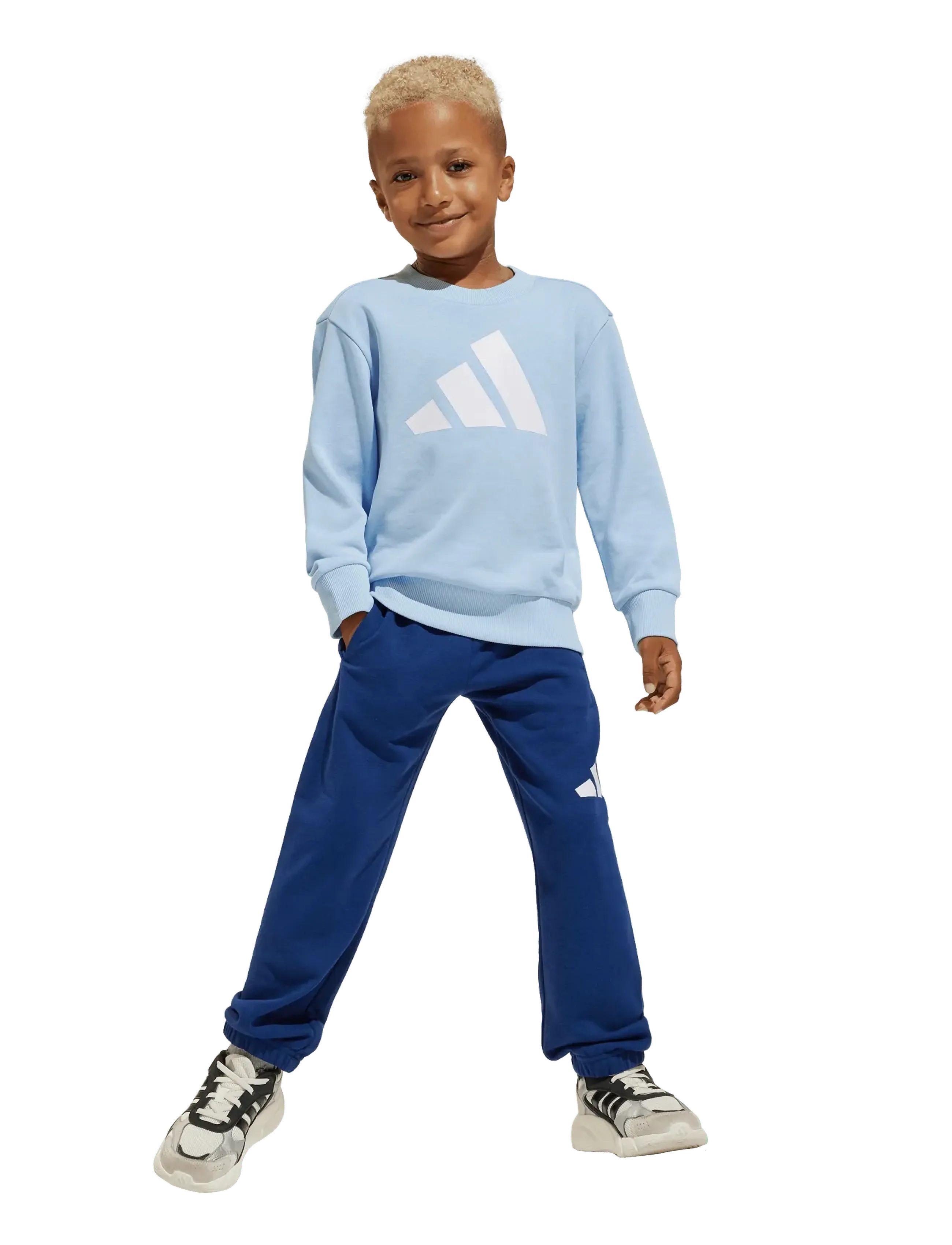 adidas Sportswear - LK BL FT JOG - survêtements et ensembles 2-pièces - globlu/white - 5