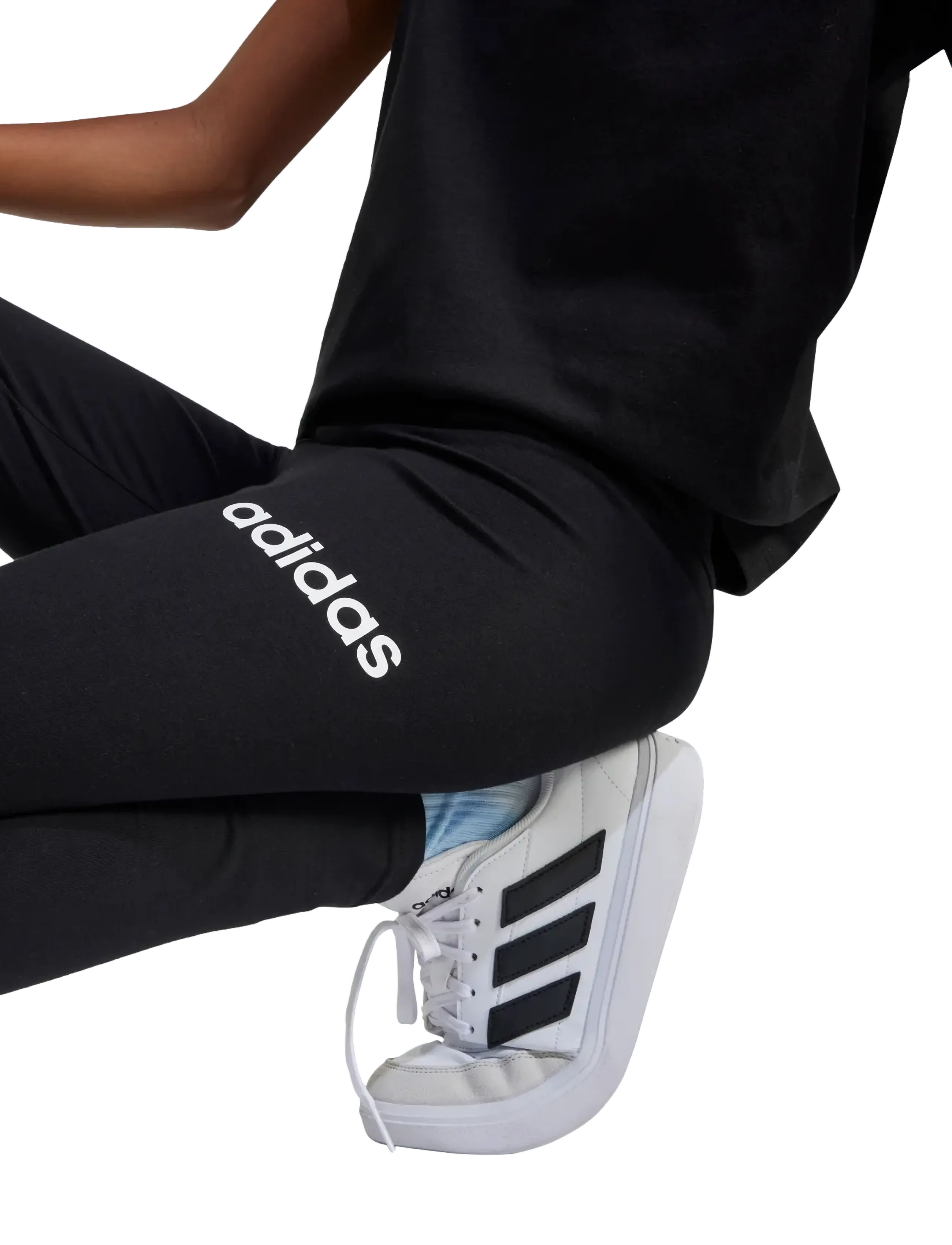 adidas Sportswear - JG LIN LEG 230 - leggings - black/white - 3