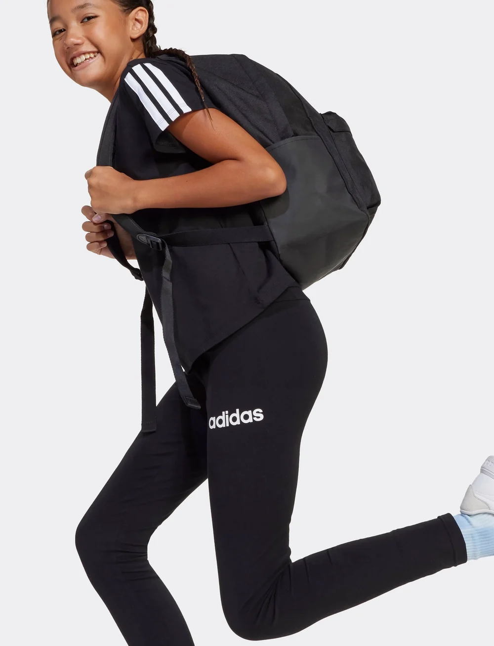adidas Sportswear - JG LIN LEG 230 - leggings - black/white - 5