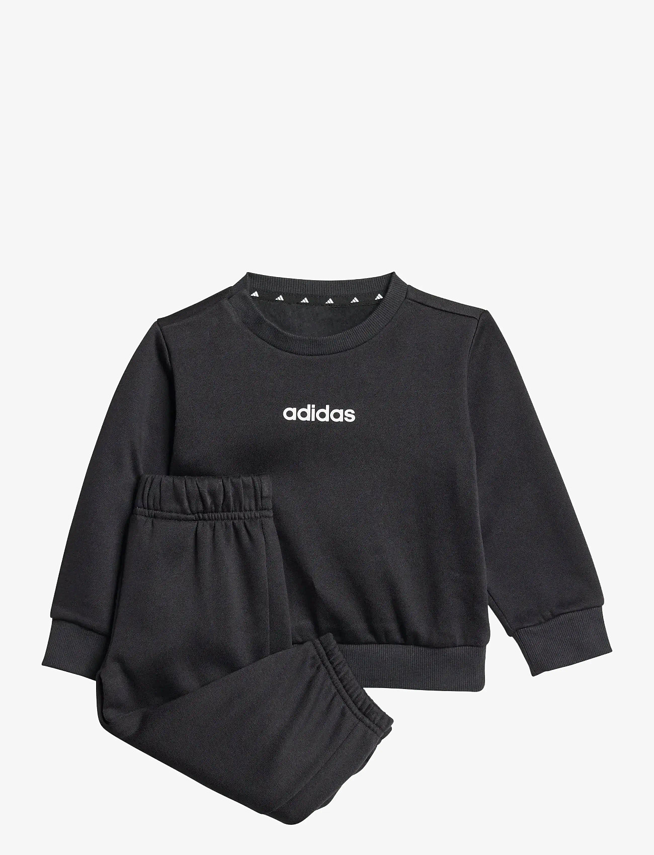 adidas Sportswear I LIN FL JOG - Clothing - BLACK/WHITE / brown