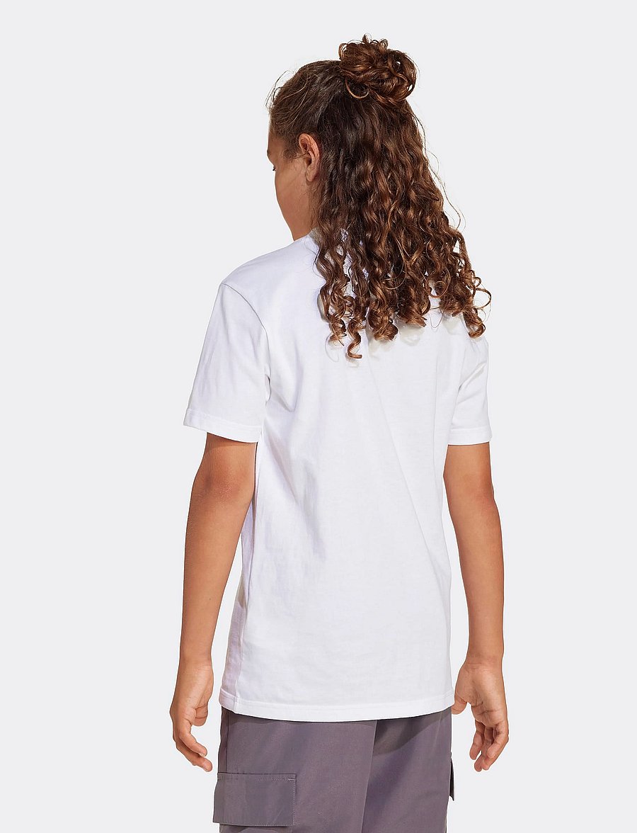 adidas Sportswear - J LIN TEE 160 - kortermede t-skjorter - white/black - 2