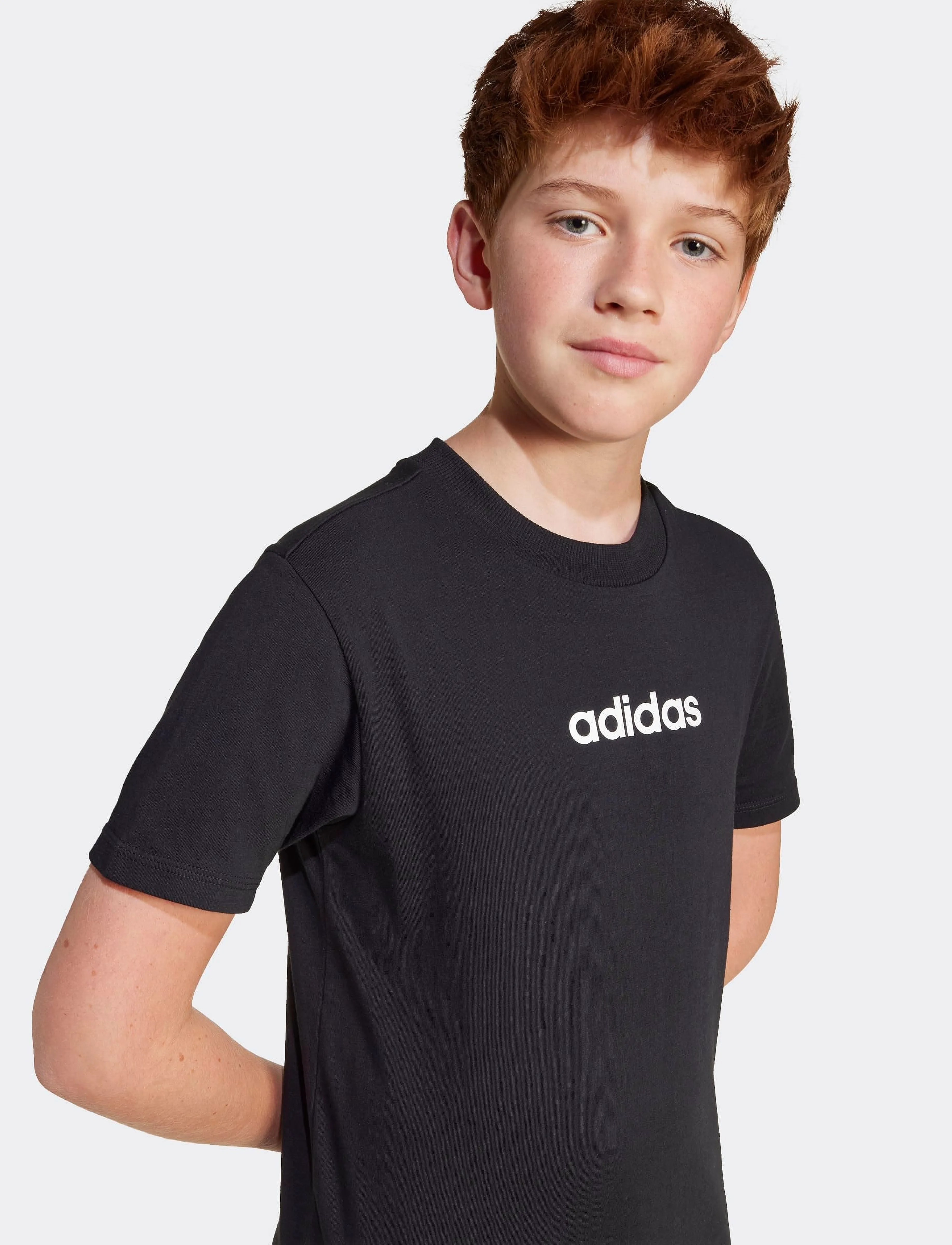 adidas Sportswear - J LIN TEE 160 - kurzärmelig - black/white - 2