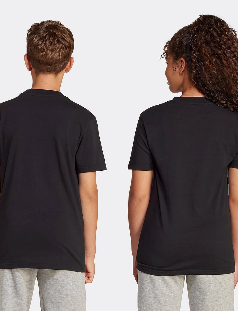 adidas Sportswear - J LIN TEE 160 - kortærmede t-shirts - black/white - 5