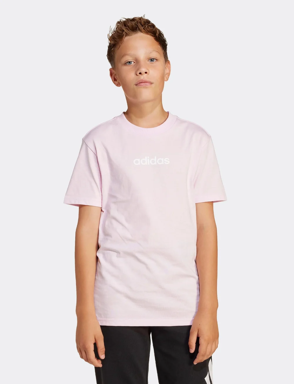 adidas Sportswear - J LIN TEE 160 - kurzärmelig - clpink/white - 0