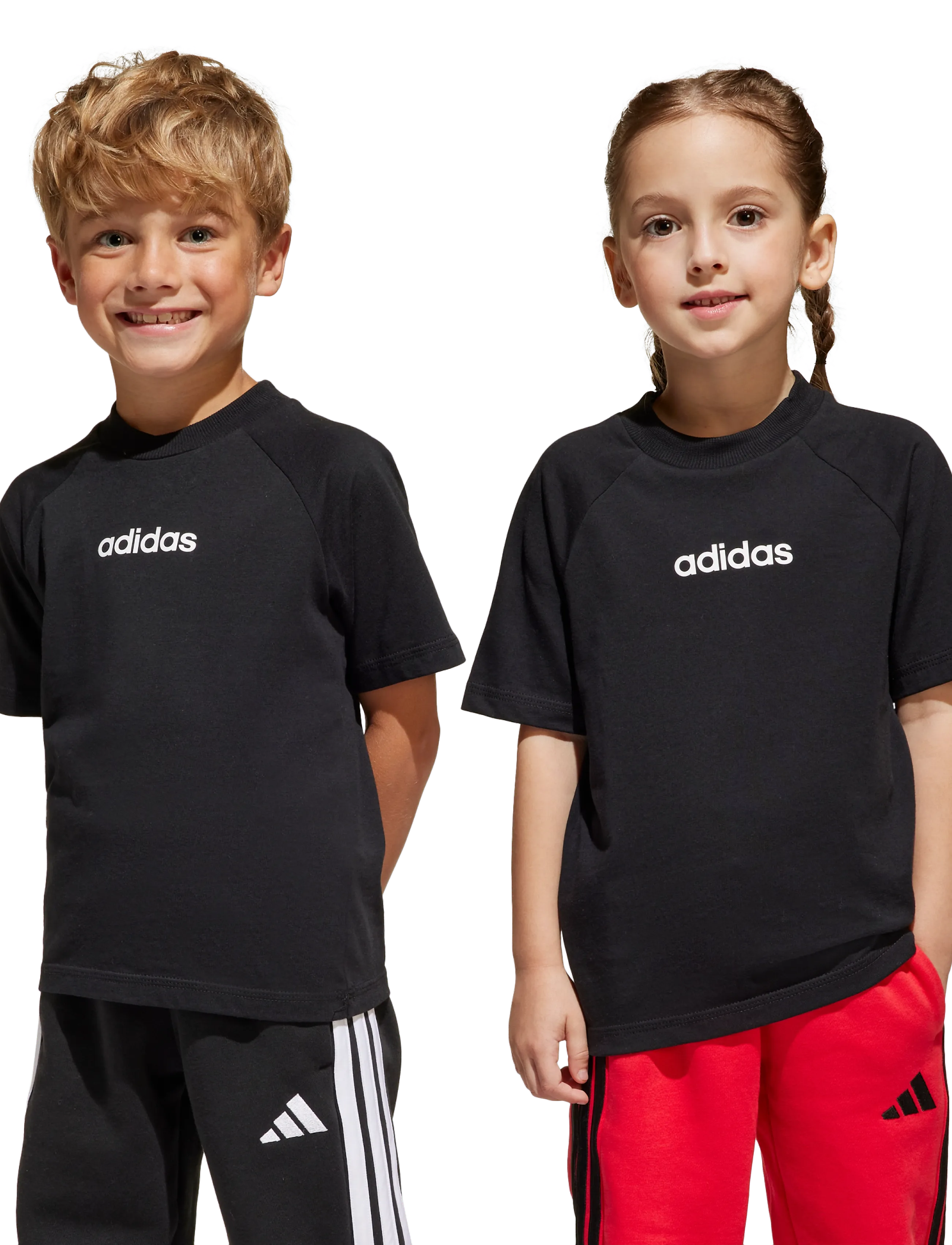 adidas Sportswear - LK LIN TEE 160 - kortärmade t-shirts - black/white - 2