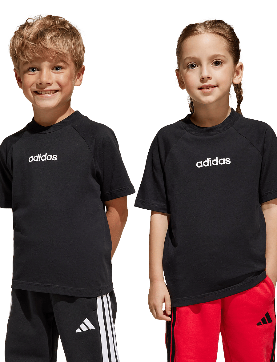 adidas Sportswear - LK LIN TEE 160 - kortärmade t-shirts - black/white - 2