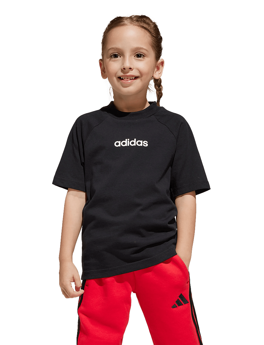 adidas Sportswear - LK LIN TEE 160 - kortärmade t-shirts - black/white - 4