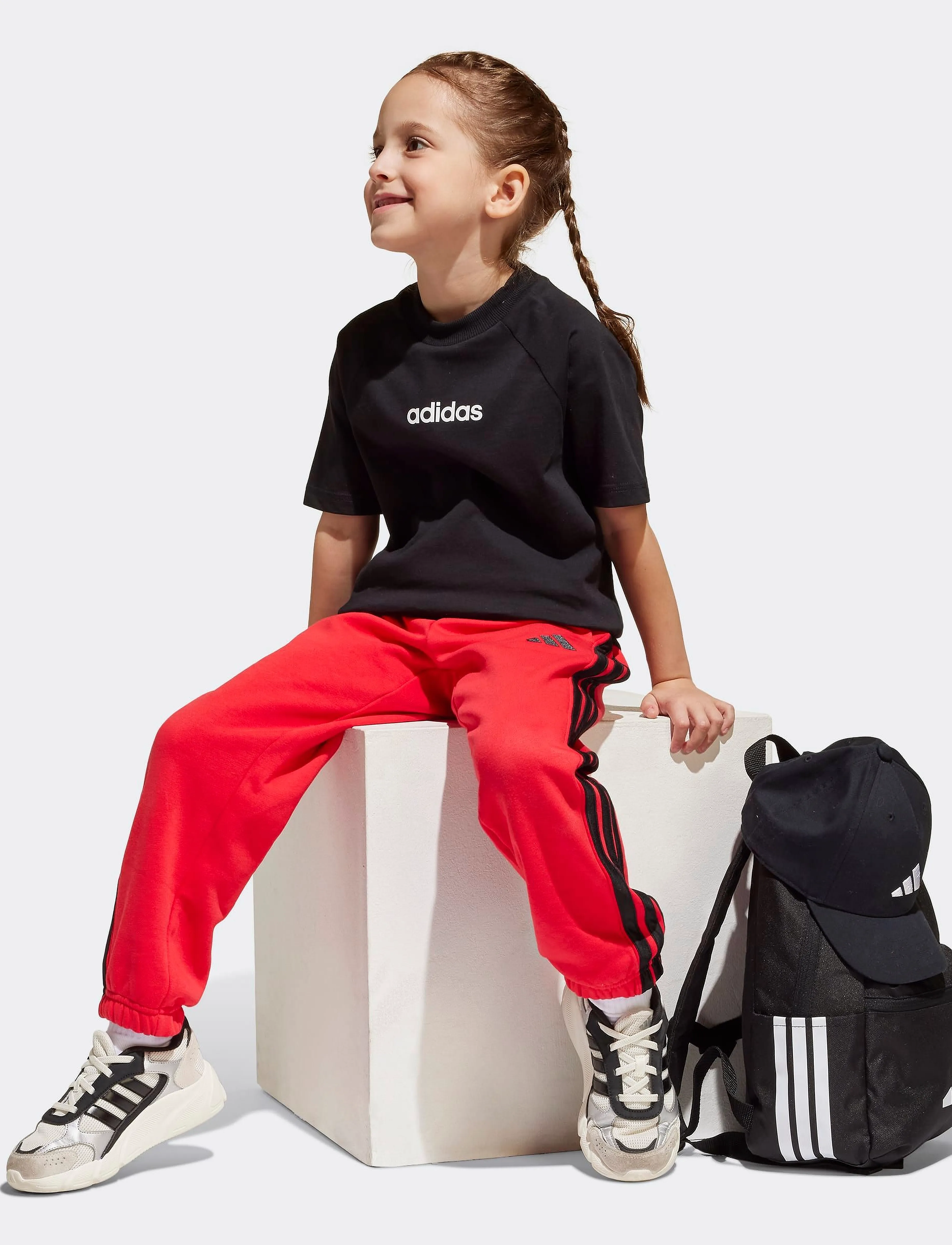 adidas Sportswear - LK LIN TEE 160 - kurzärmelig - black/white - 5
