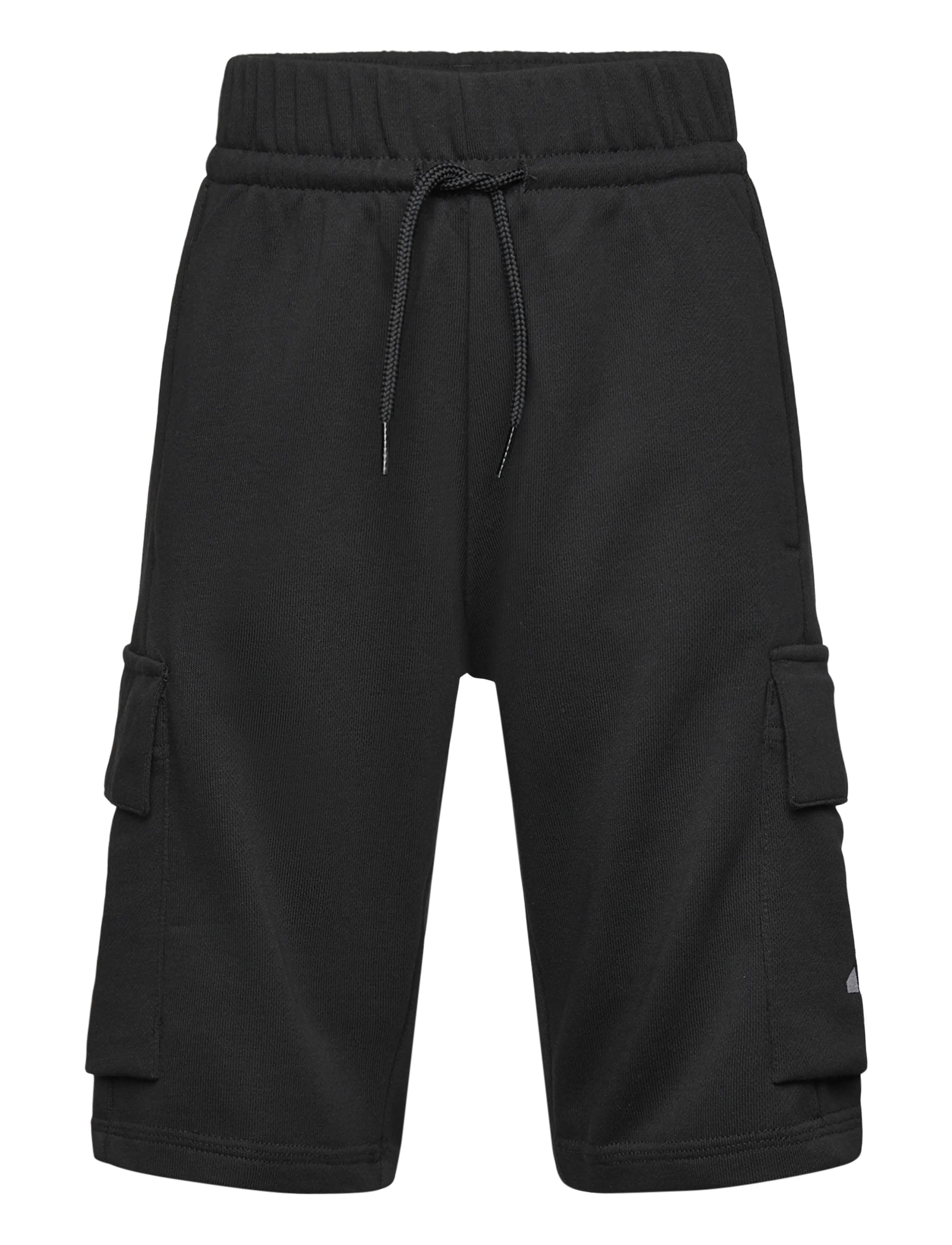 adidas Sportswear J SL FT C SH - Sweatshorts - BLACK/WHITE / black