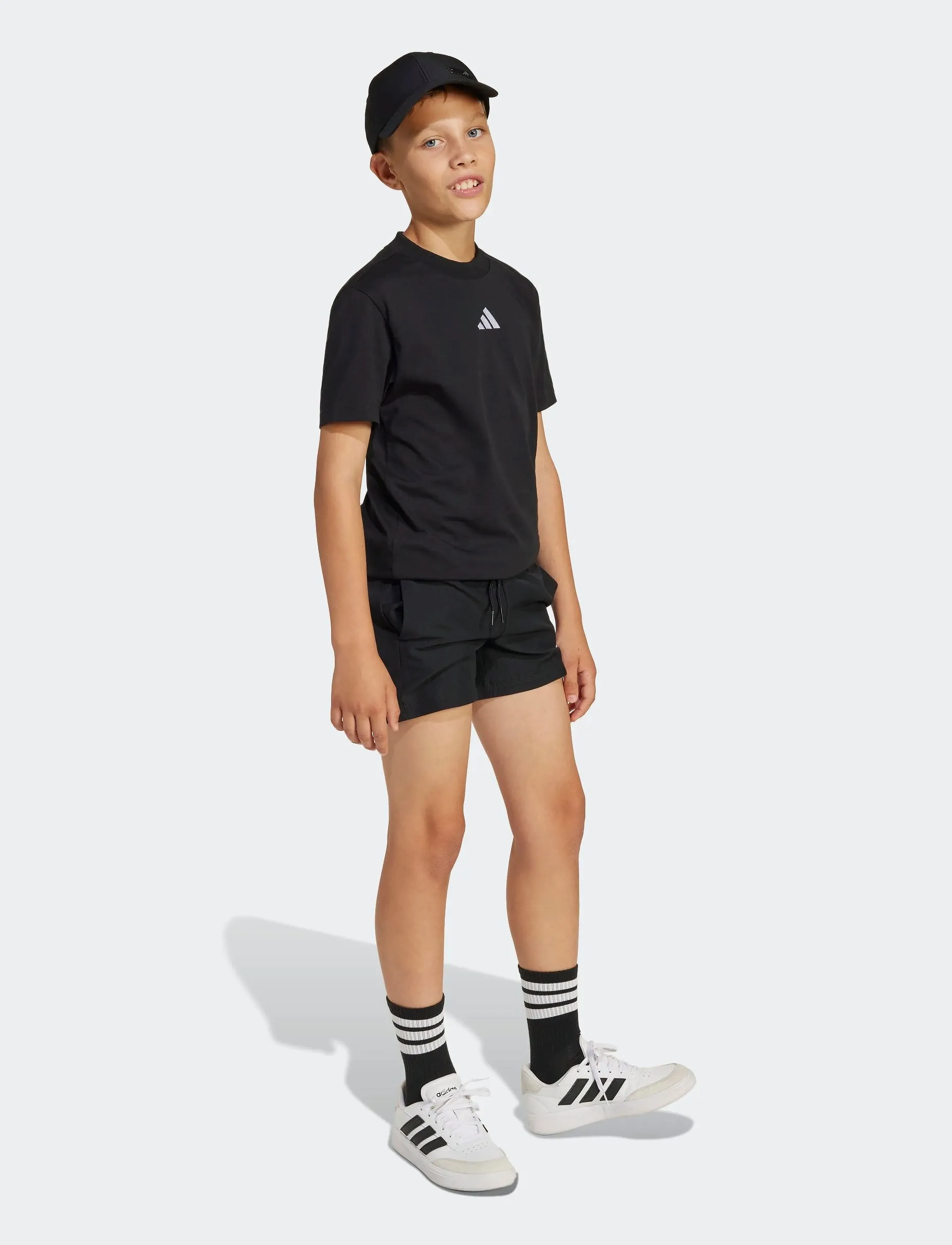 adidas Sportswear J SL CHELSEA SH - Shorts - BLACK/WHITE / black