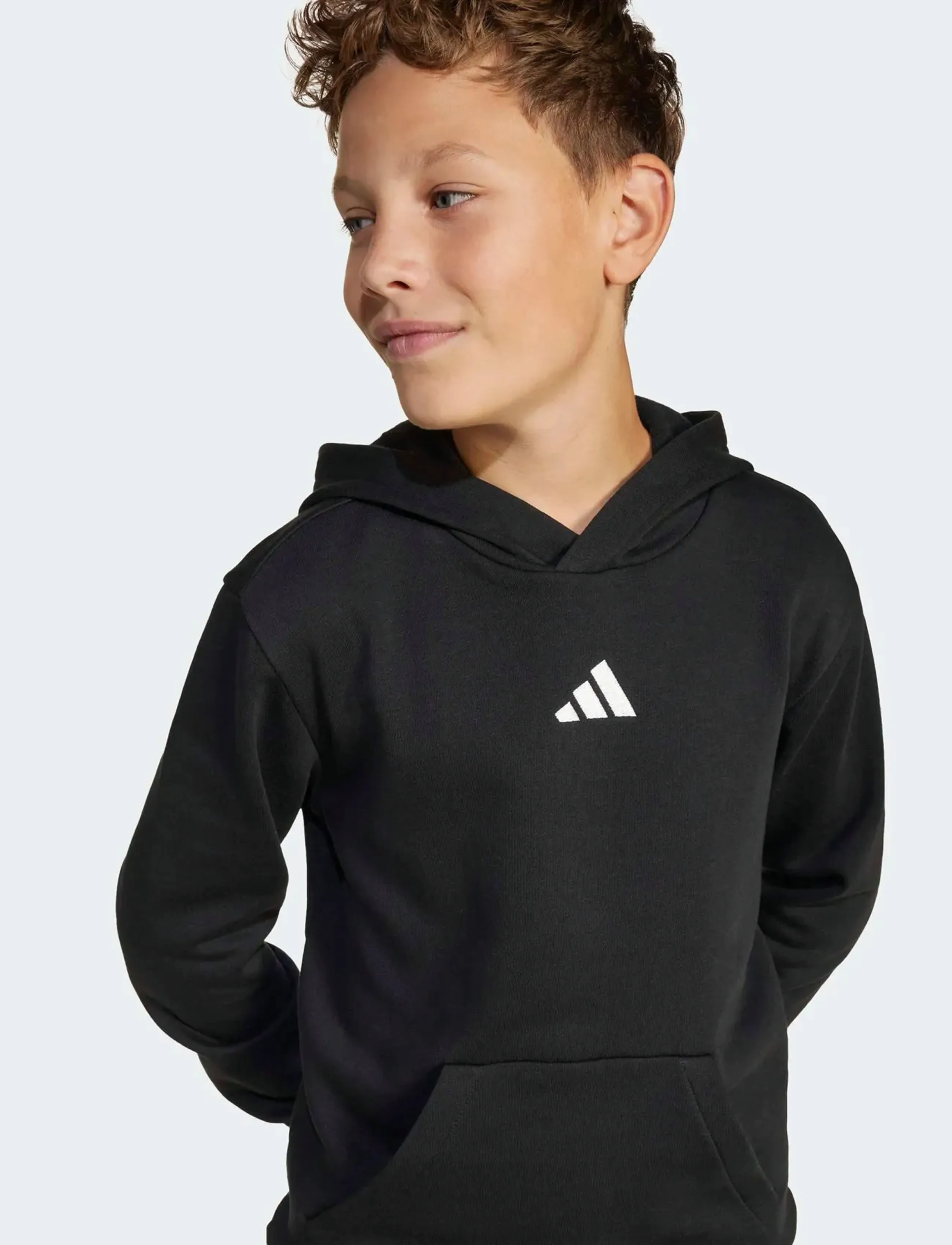 adidas Sportswear - J SL FL HD 225 - huvtröjor - black/white - 4