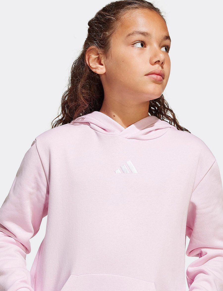 adidas Sportswear - J SL FL HD 225 - kapuutsiga dressipluusid - clpink/white - 2