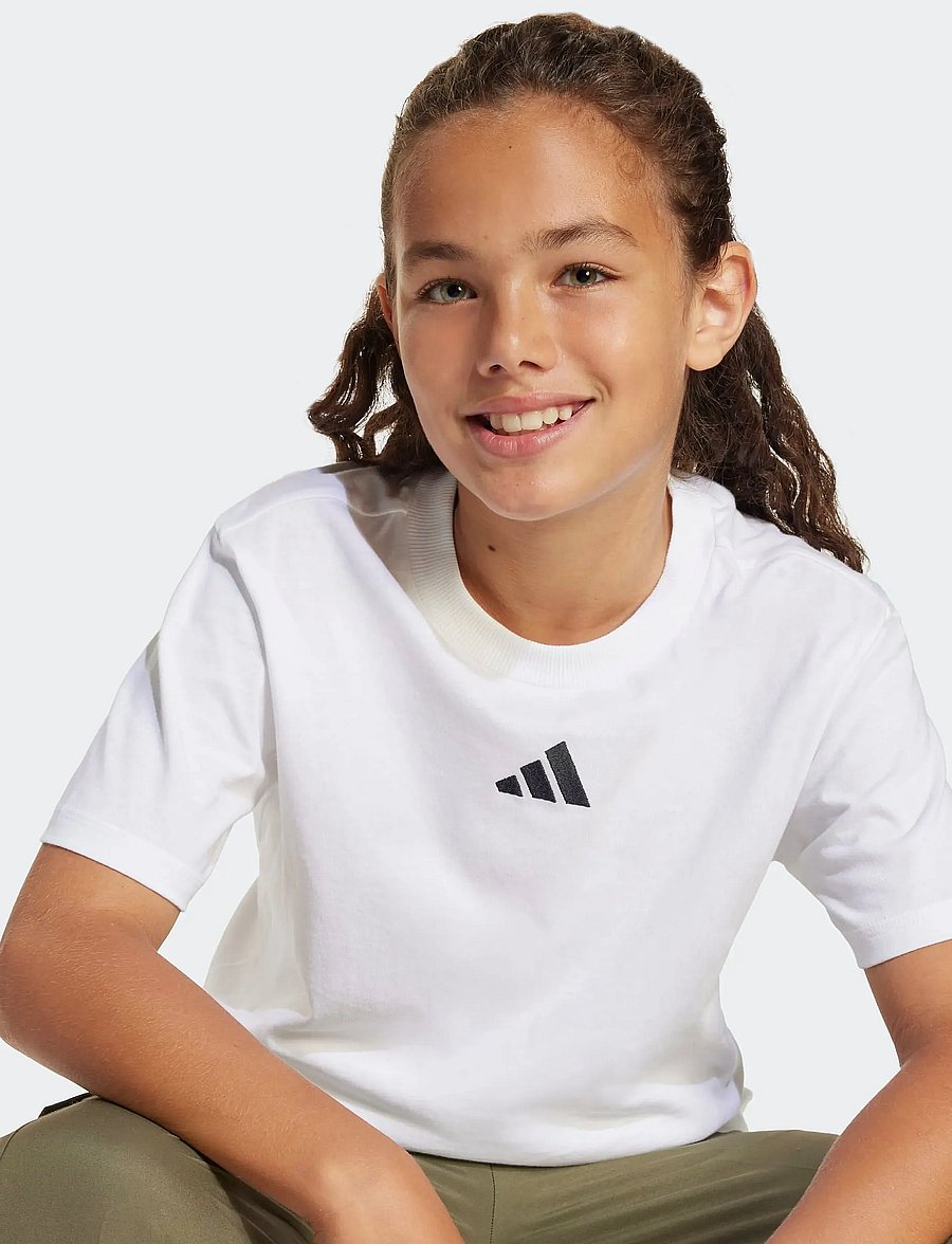 adidas Sportswear - J SL TEE 160 - kurzärmelig - white/black - 4