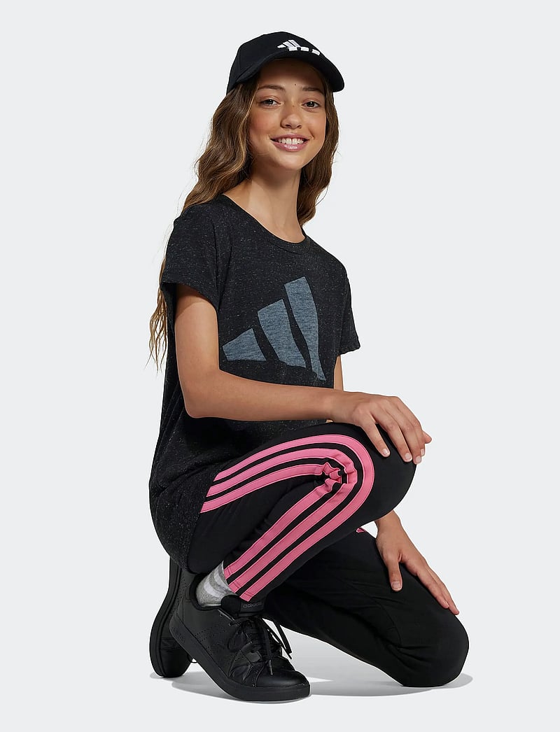 adidas Sportswear - JG BL WIN TEE - lühikeste varrukatega t-särgid - black/white - 0