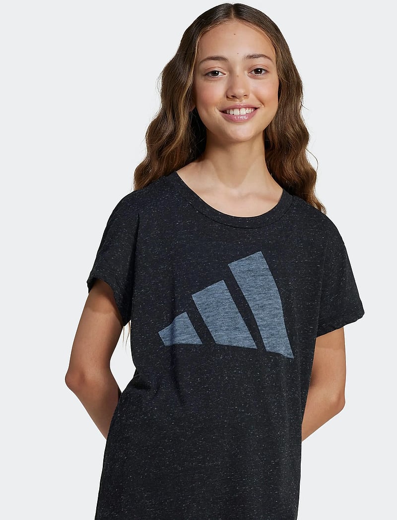 adidas Sportswear - JG BL WIN TEE - lühikeste varrukatega t-särgid - black/white - 4