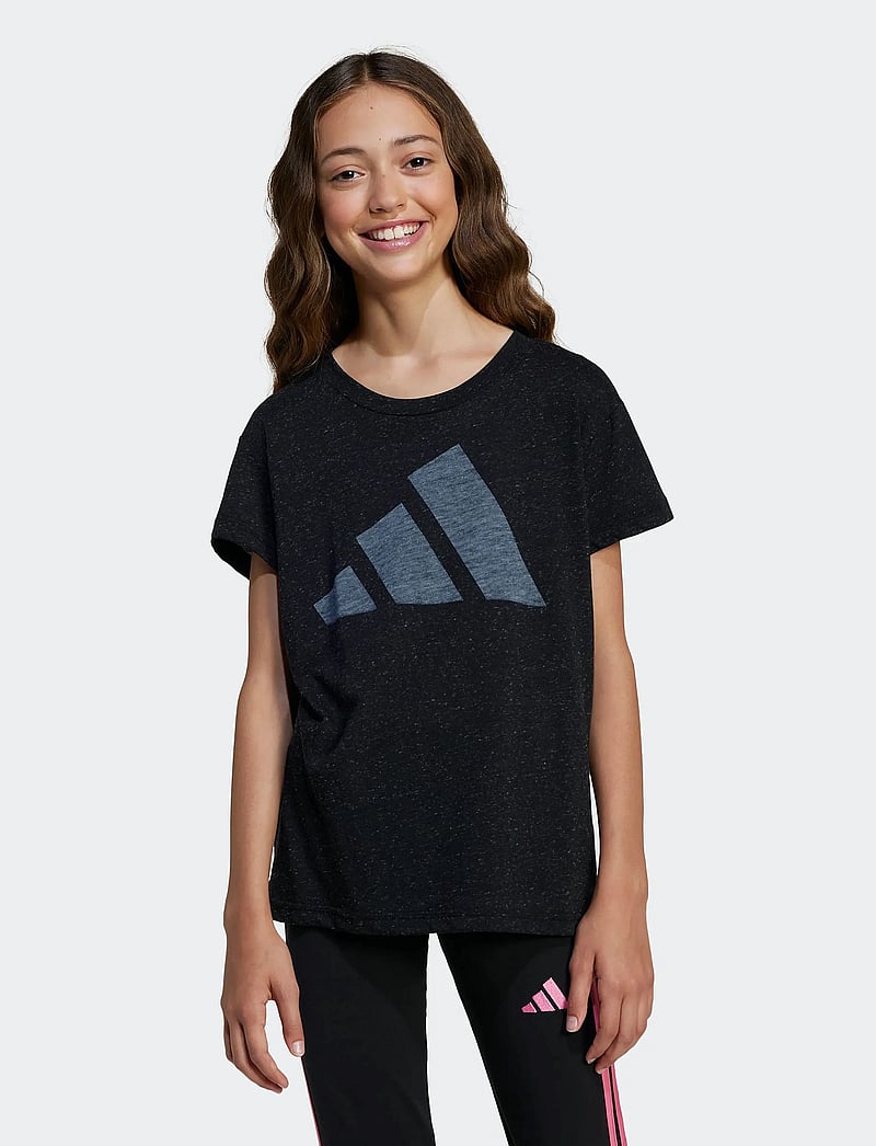 adidas Sportswear - JG BL WIN TEE - lühikeste varrukatega t-särgid - black/white - 5