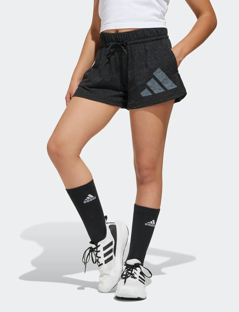 adidas Sportswear - JG BL WIN SH - spodenki sportowe - black/white - 0