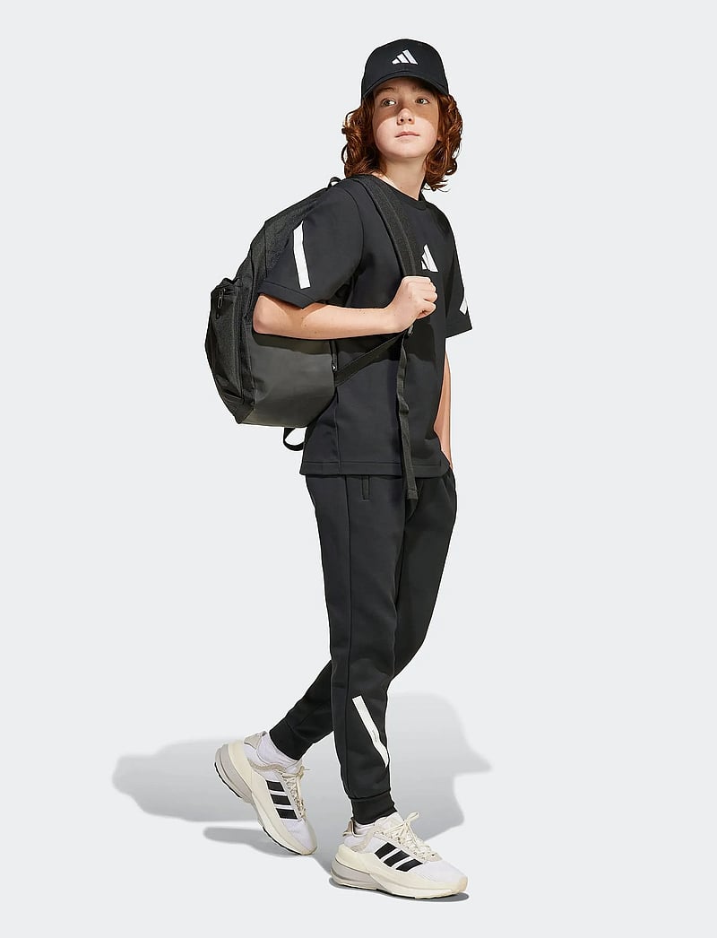 adidas Sportswear - J ZNE TEE - lühikeste varrukatega t-särgid - black/white - 0