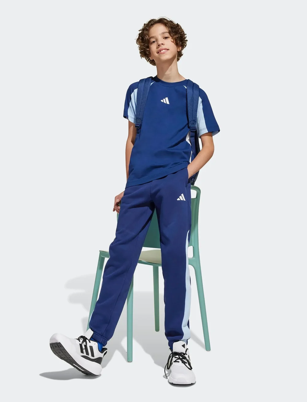 adidas Sportswear - J CB T - kortärmade t-shirts - dkblue/globlu/white - 0