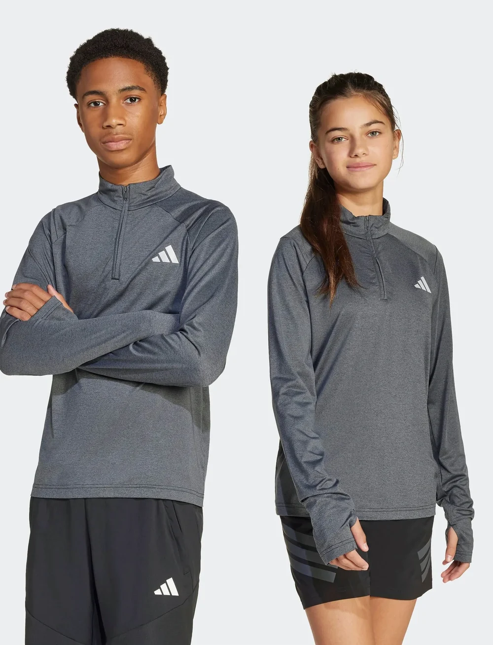 adidas Sportswear - J GT PZ ZIP LS - sportoberteile - black/grethr/refsil - 3