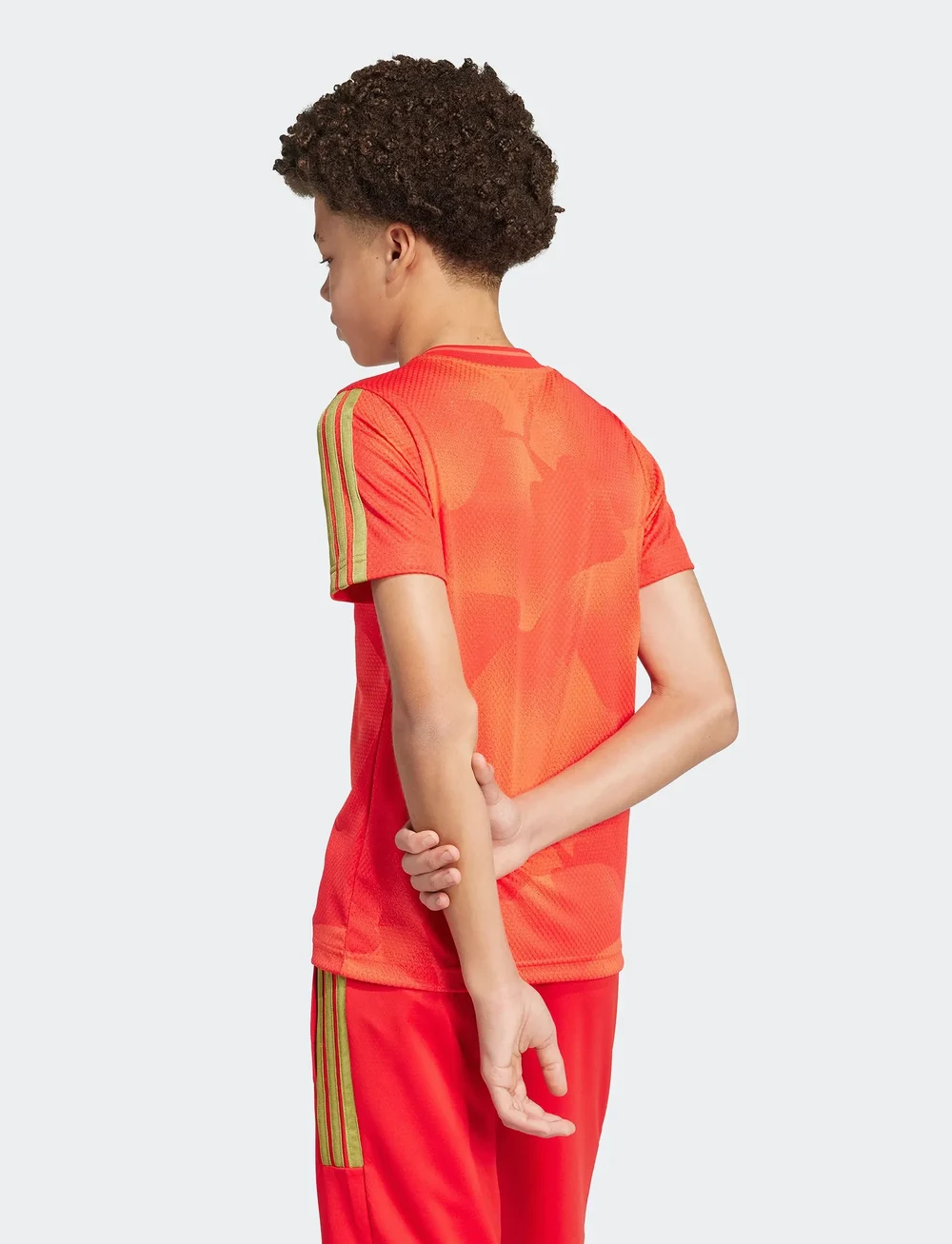 adidas Sportswear - J HOT COF TEE - sporttoppar - vivred/goldmt - 3