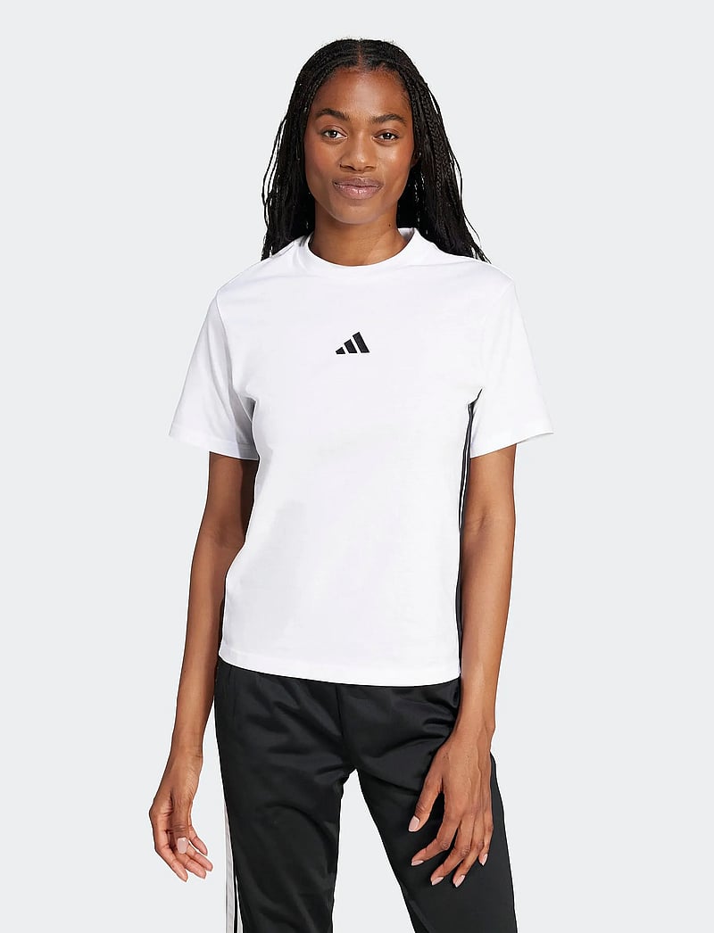 adidas Sportswear - W 3S SJ T - t-shirts - white/black - 0