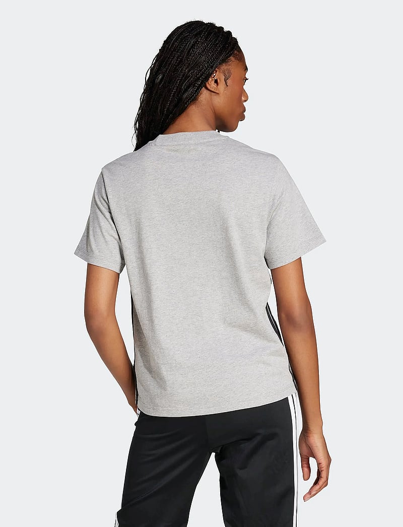 adidas Sportswear - W 3S SJ T - t-shirts - mgreyh/black - 4