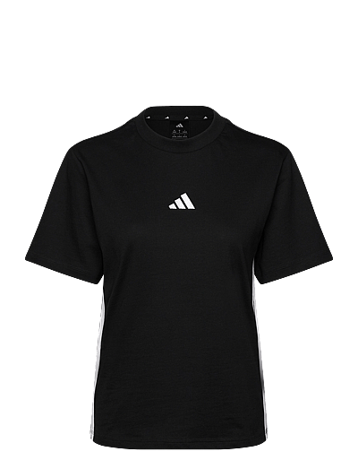 adidas Sportswear W 3S SJ T - Oberteile - BLACK/WHITE / black