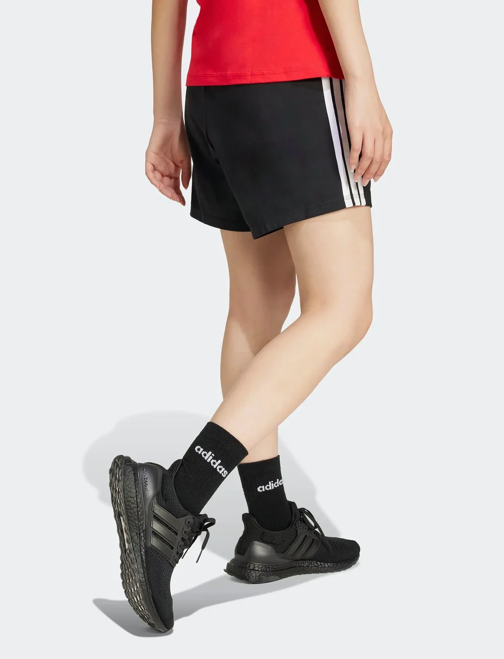 adidas Sportswear - W 3S SJ SHO - hosen - black/white - 2