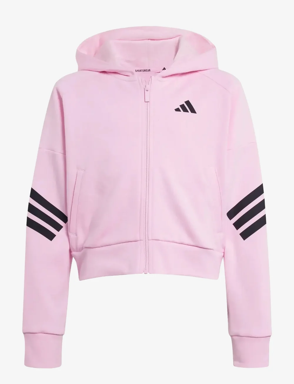 adidas Sportswear - JG FI 3S FZ - kapuzenpullover - trupnk/black - 1