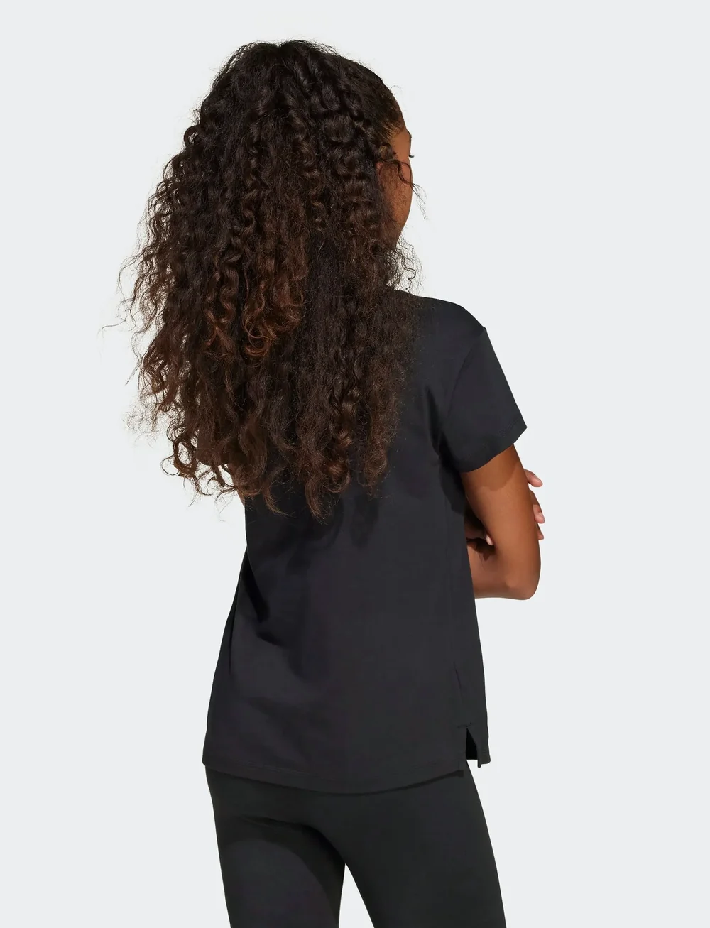 adidas Sportswear - JG GLAM T - kurzärmelig - black/silvmt - 4