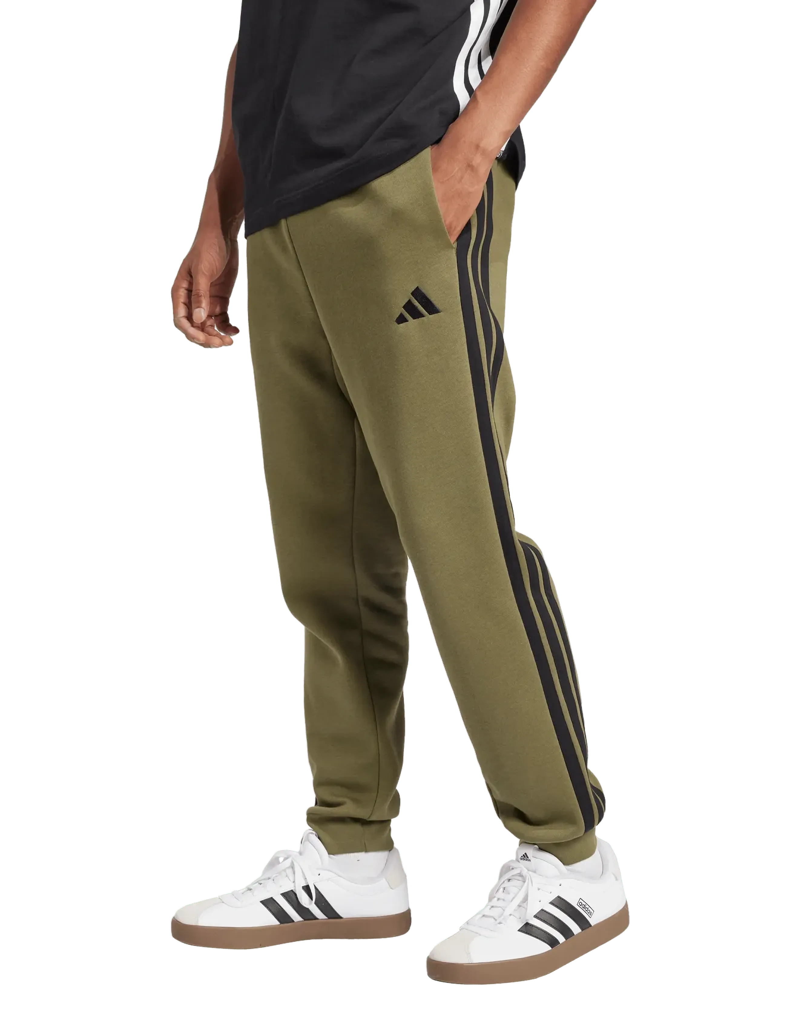 adidas Sportswear - M 3S FL TC PT - træningsbukser - olistr/black - 2