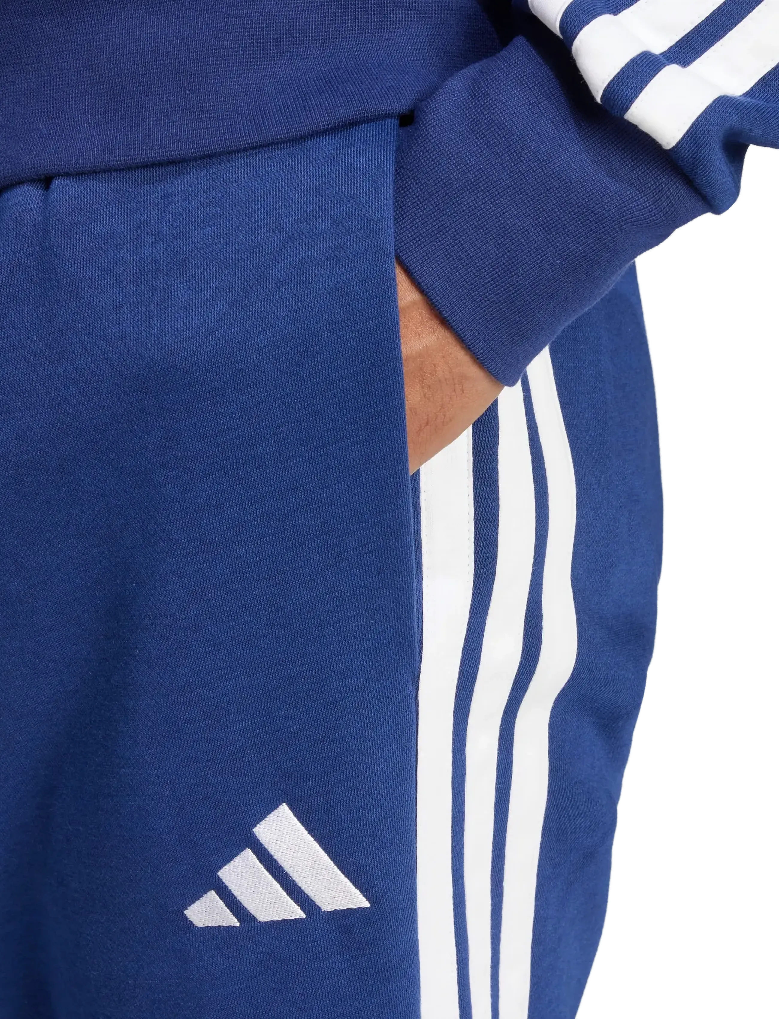 adidas Sportswear - M 3S FL TC PT - bukser - dkblue/white - 3