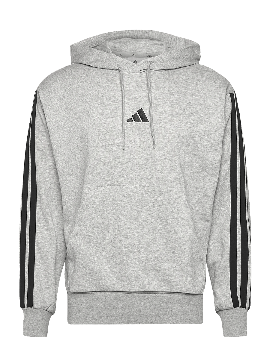 adidas Sportswear - M 3S FT HD - huvtröjor - mgreyh/black - 0