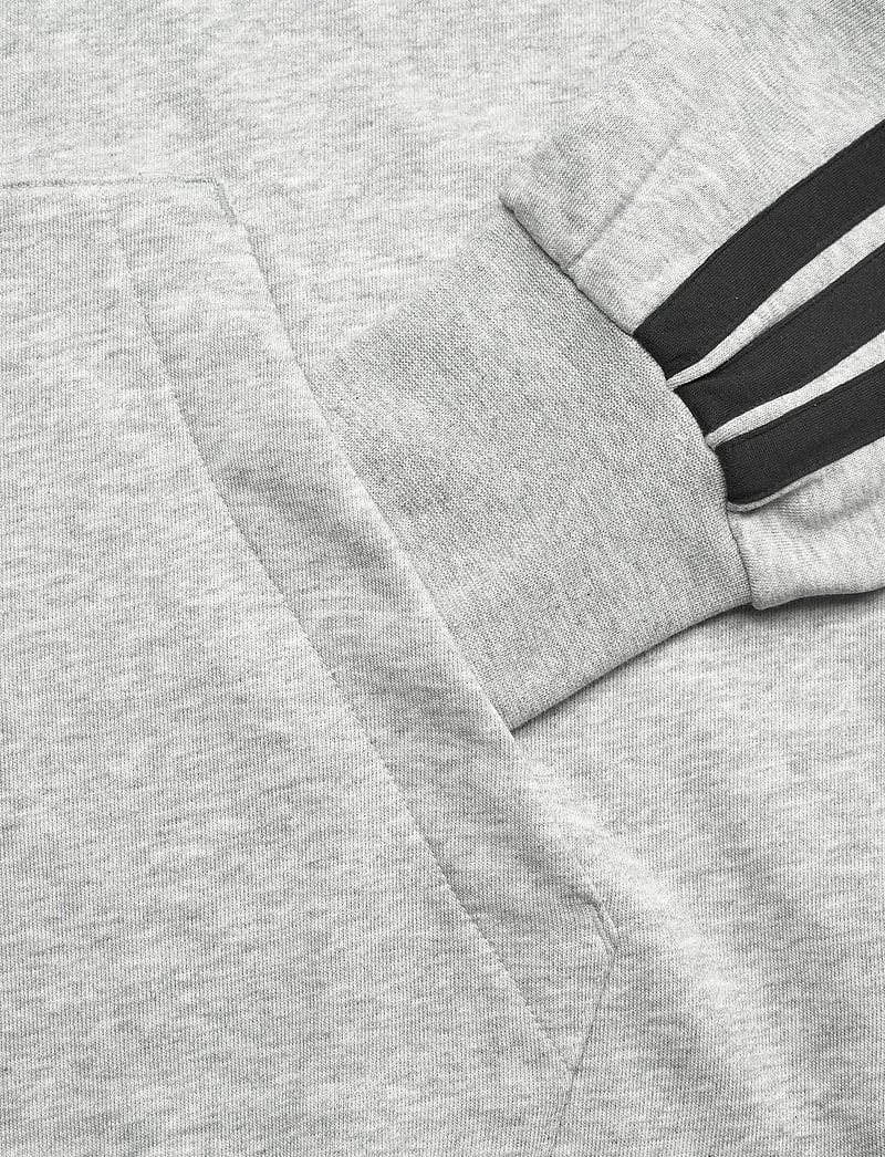 adidas Sportswear - M 3S FT HD - kapuutsiga dressipluusid - mgreyh/black - 5