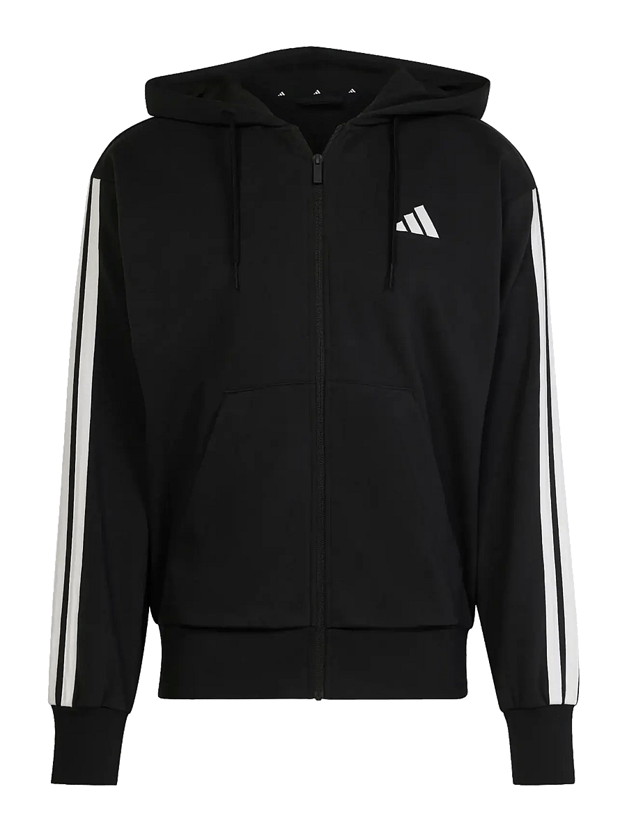 adidas Sportswear - M 3S FT FZ HD - overdele - black/white - 1