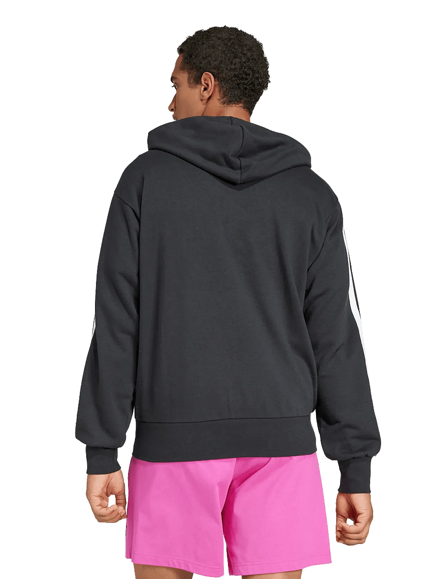 adidas Sportswear - M 3S FT FZ HD - overdele - black/white - 5