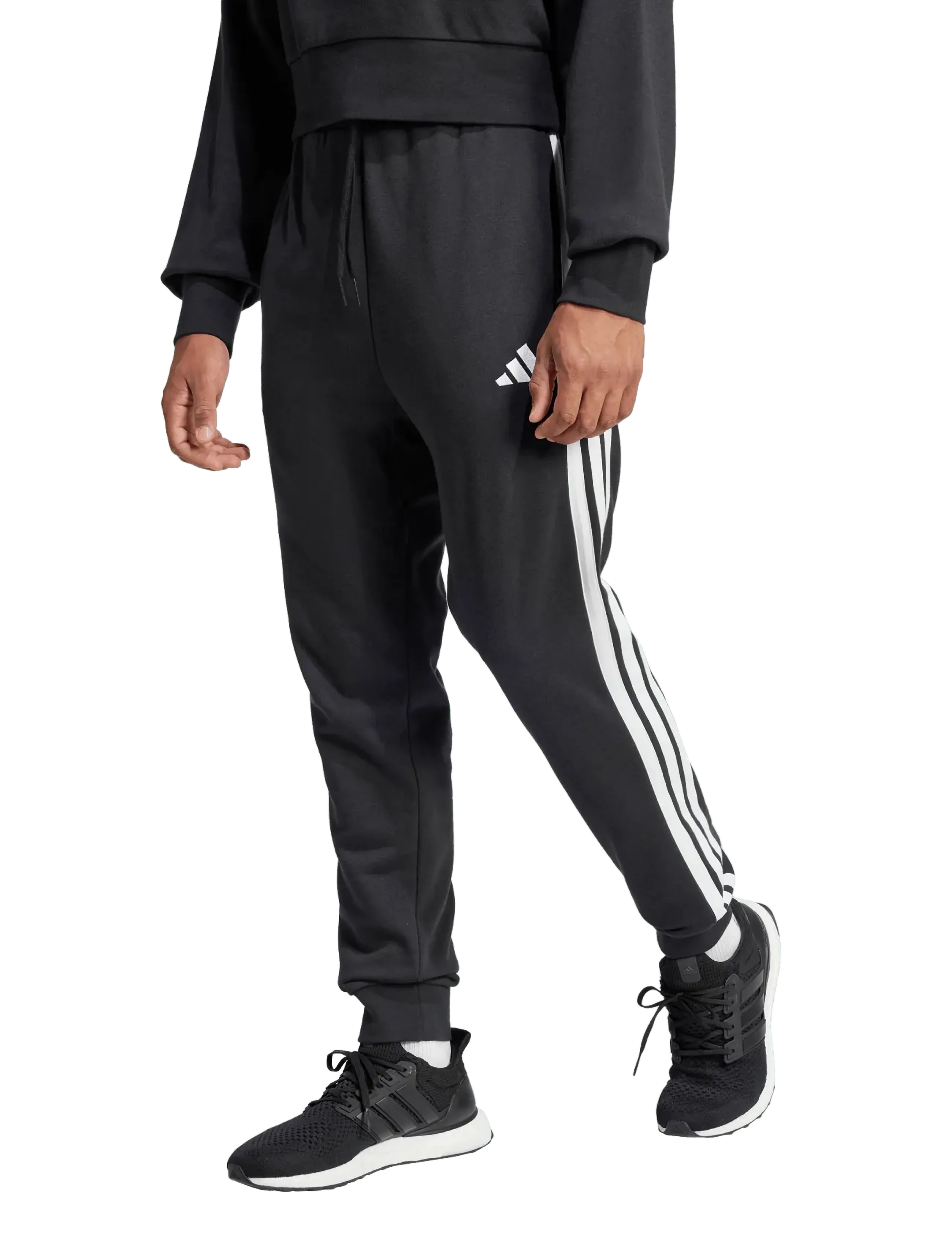 adidas Sportswear - M 3S FT TC PT - treninginės kelnės - black/white - 2