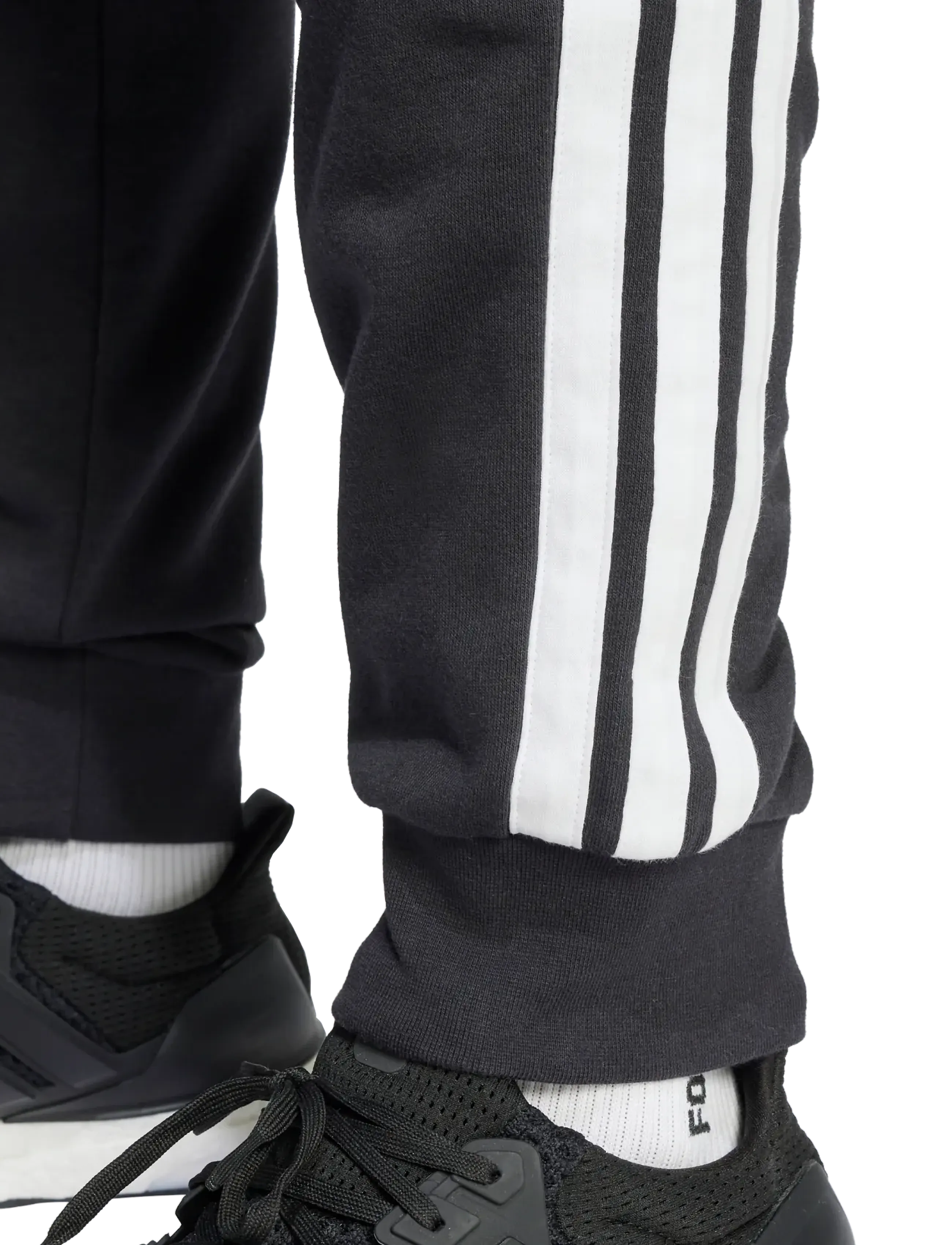 adidas Sportswear - M 3S FT TC PT - treninginės kelnės - black/white - 3