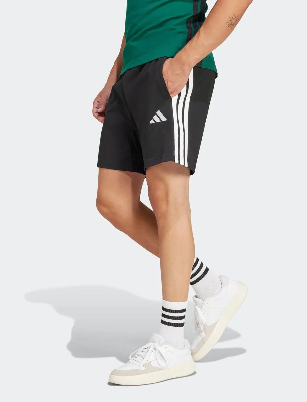 adidas Sportswear - M 3S SJ 7 SHO - freizeit shorts - black/white - 0