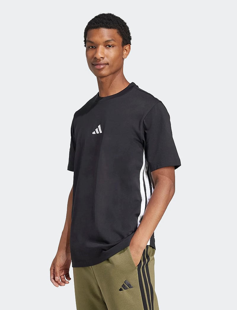 adidas Sportswear - M 3S SJ T - t-shirts - black/white - 0
