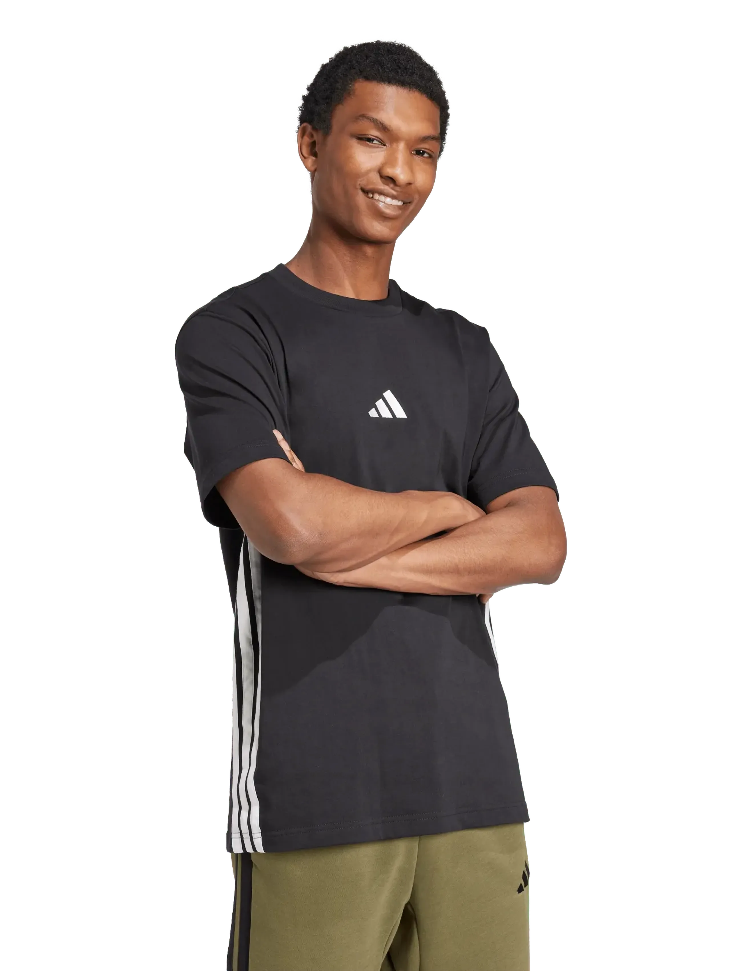 adidas Sportswear - M 3S SJ T - skjorter - black/white - 0