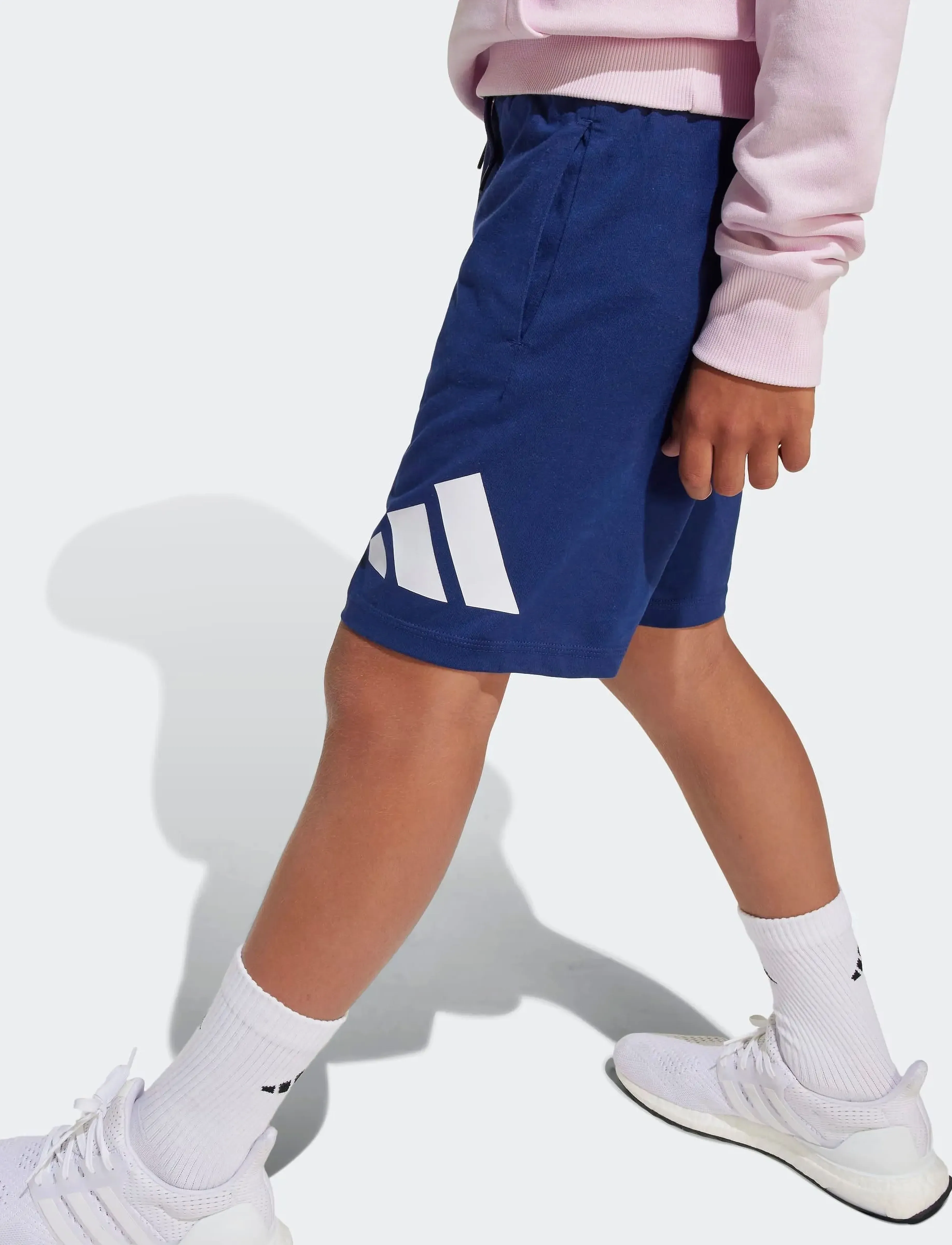 adidas Sportswear - J BL KN SH 210 - sweatshorts - dkblue/white - 3