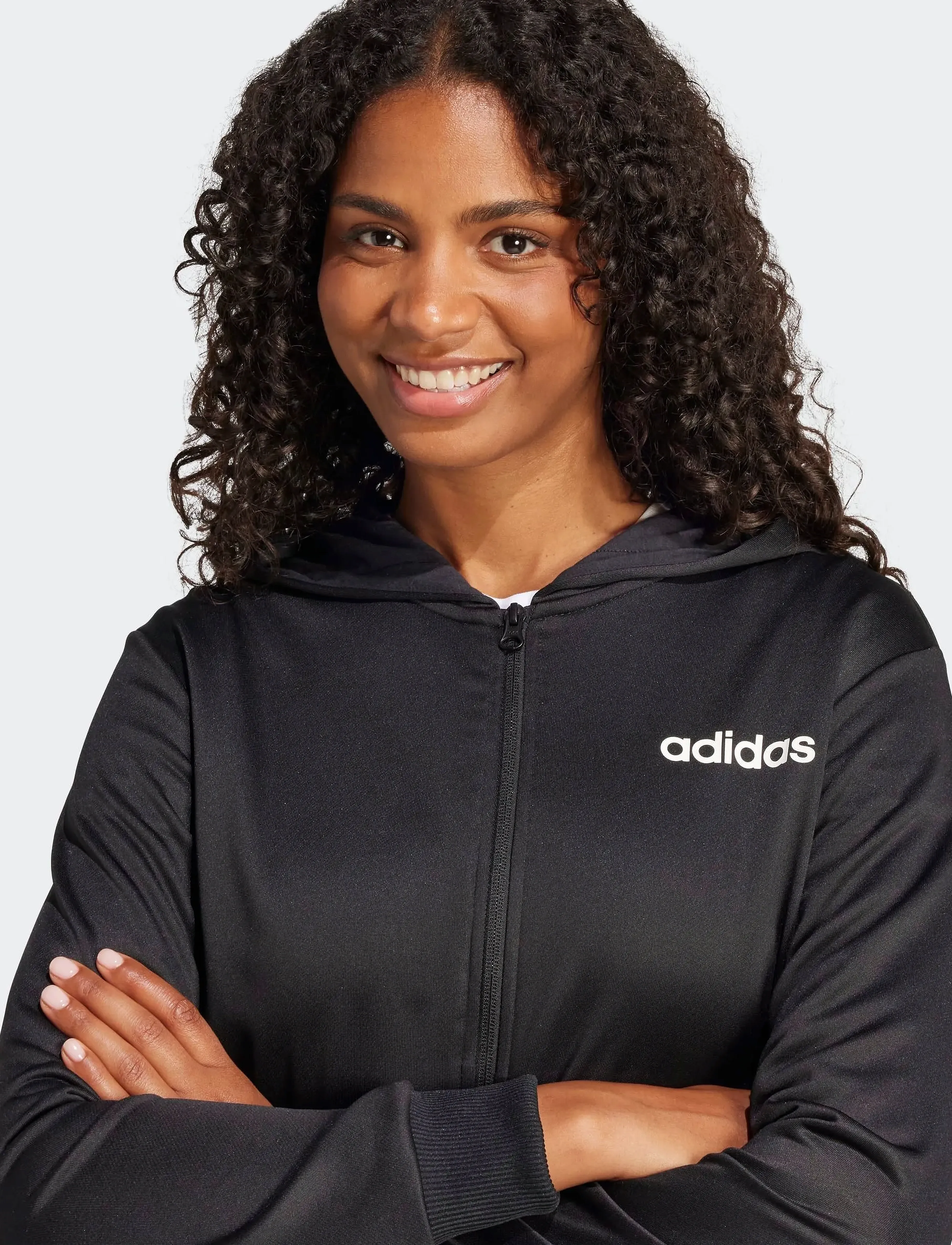 adidas Sportswear - W LINEAR TS - drakter - black - 3