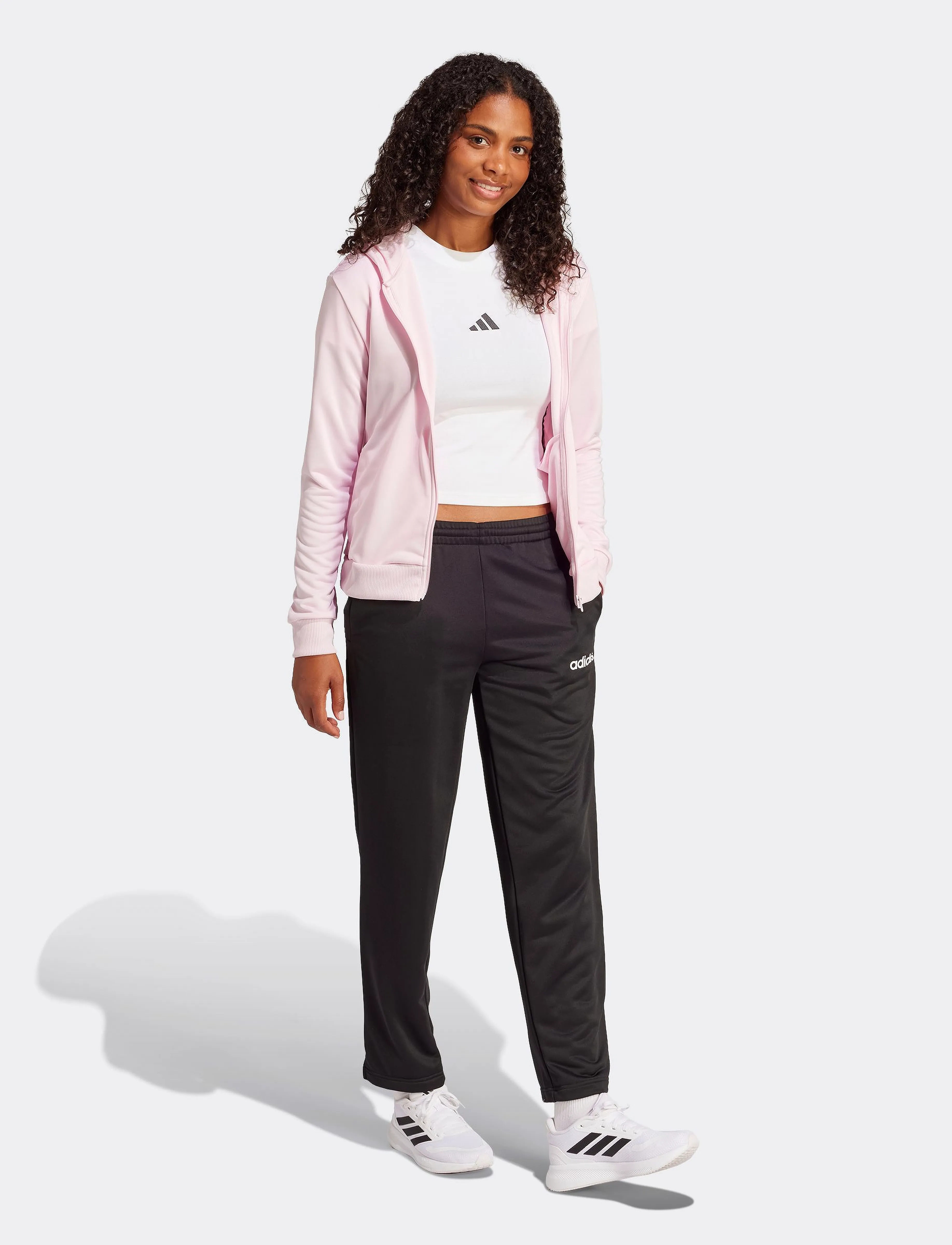 adidas Sportswear - W LINEAR TS - træningsdragter - clpink - 5