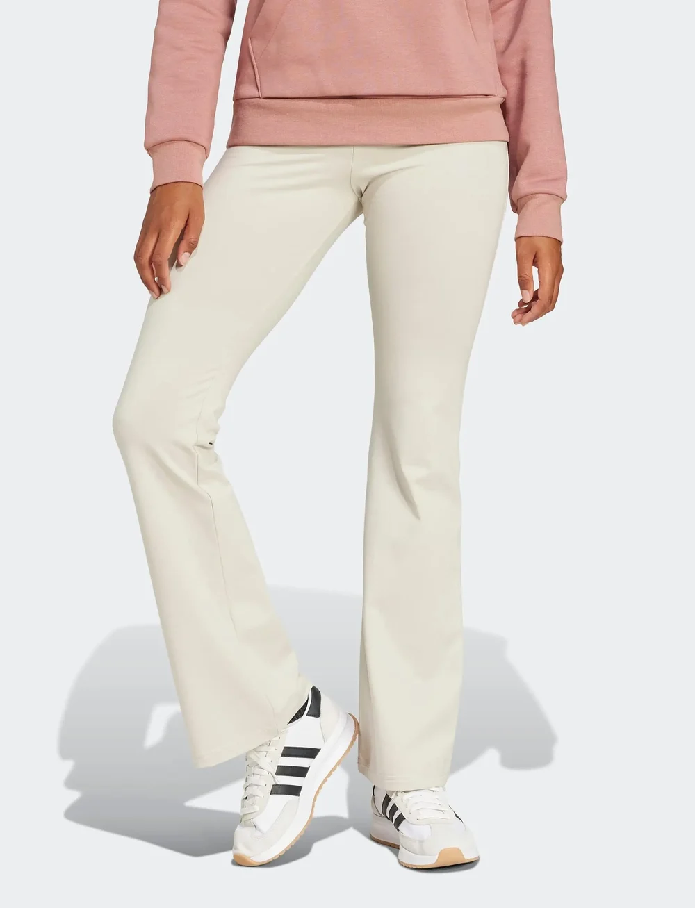 adidas Sportswear - W SL SJ FLARLEG - tights - wonalu/white - 4