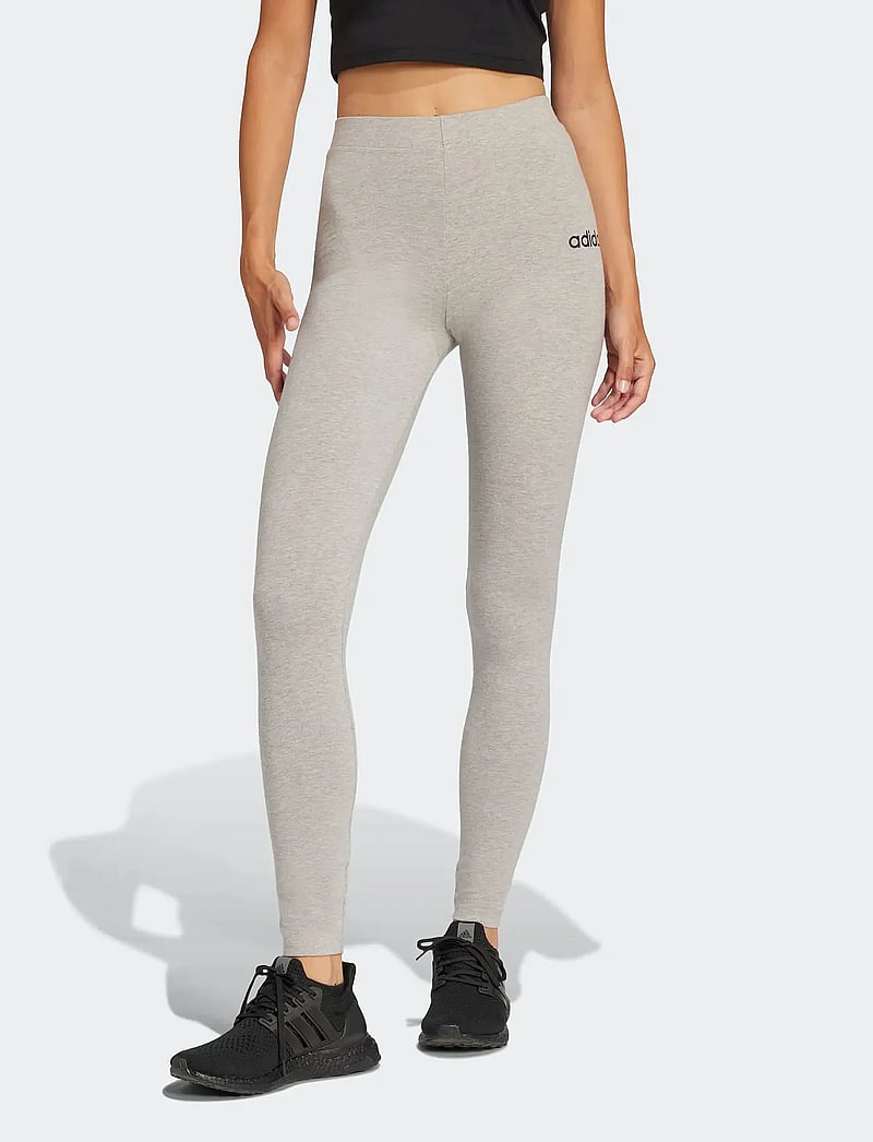 adidas Sportswear - W LIN SJ LEG - tights - mgreyh/black - 0