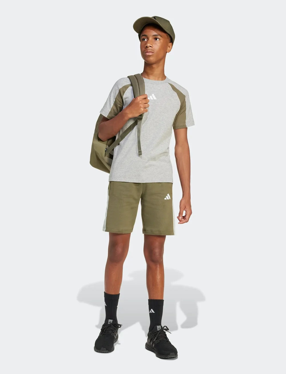 adidas Sportswear - J CB SHORT - dresowe szorty - olistr/wonsil/white - 0