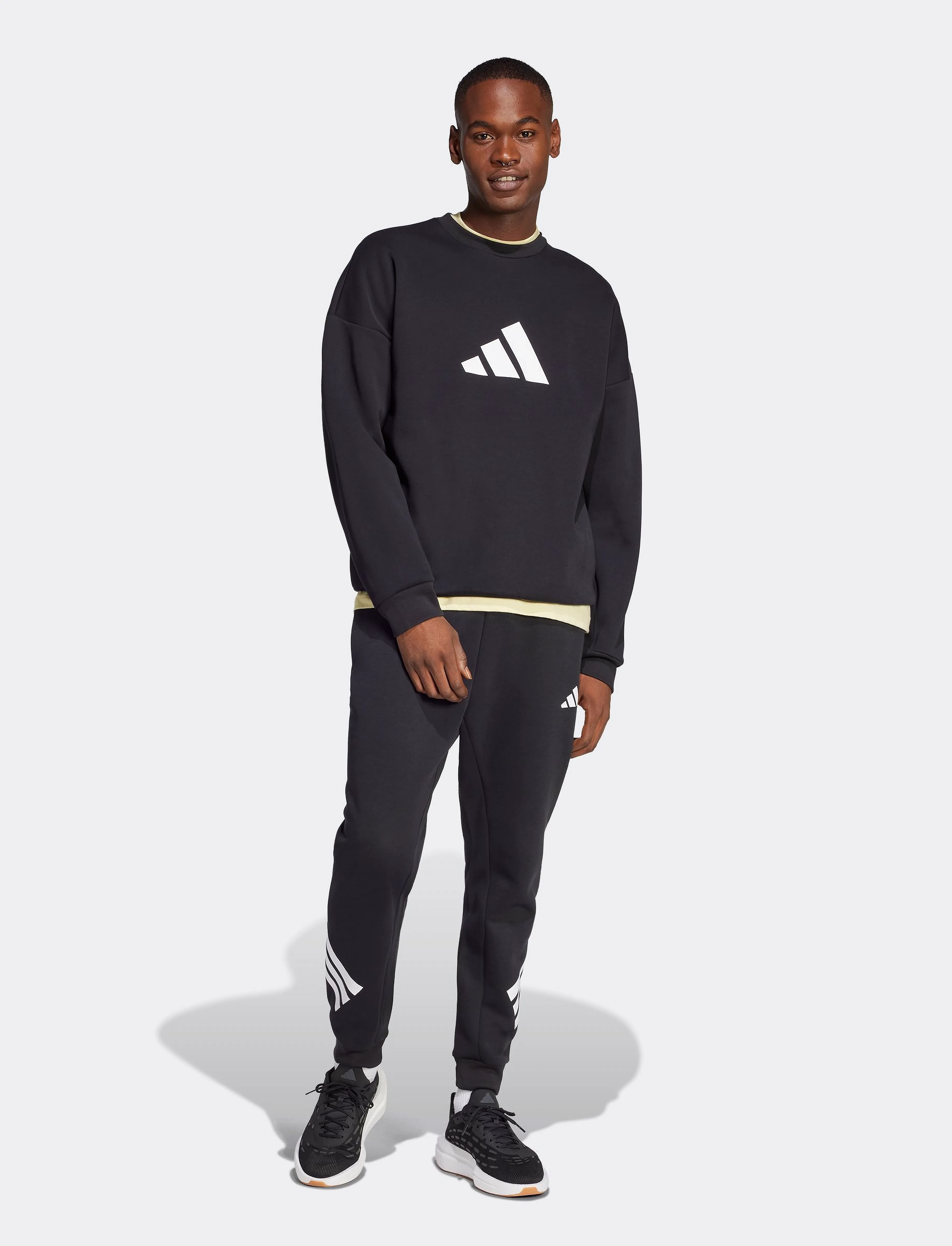 adidas Sportswear - M FI 3S PT - verryttelyhousut - black - 3